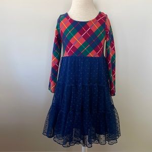 Wild Flowers Plaid Dress -VGUC